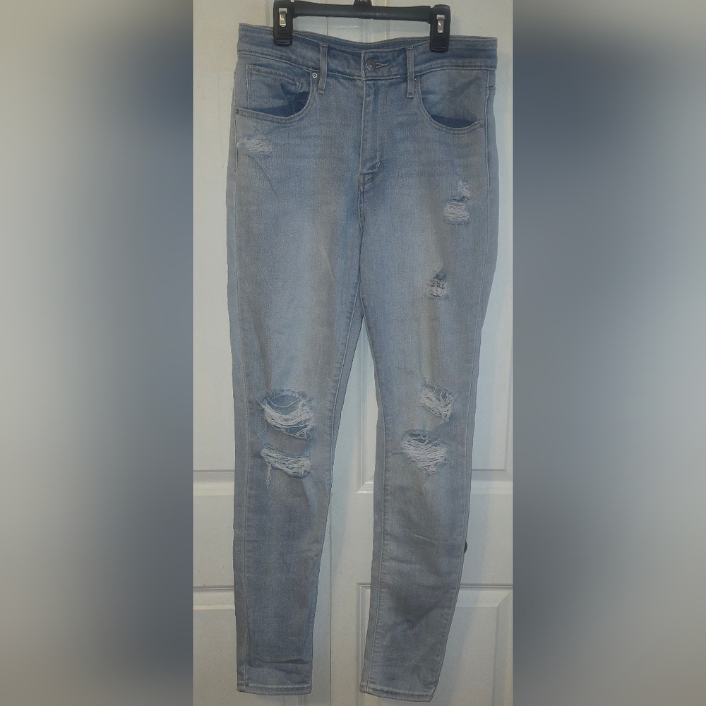 Levi's 721 Women's size 30 Blue Jeans High Rise Skinny Jean Light Wash